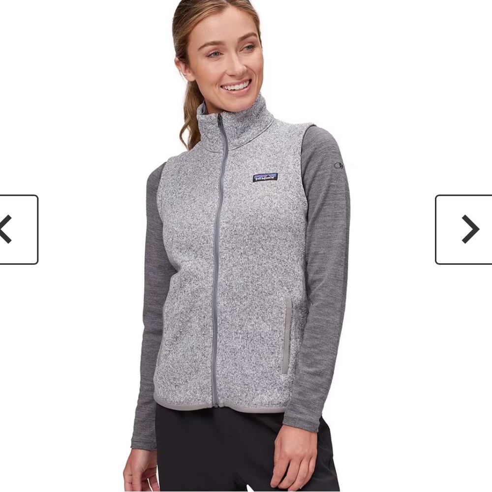 Patagonia grey better sweater fleece vest